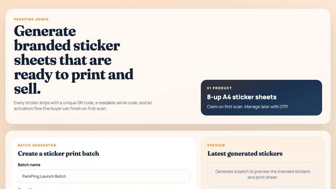 QR Contact Locker product interface screenshot